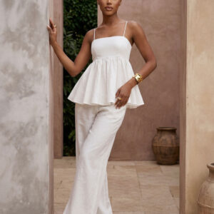 Nia Linen Two-Piece Set